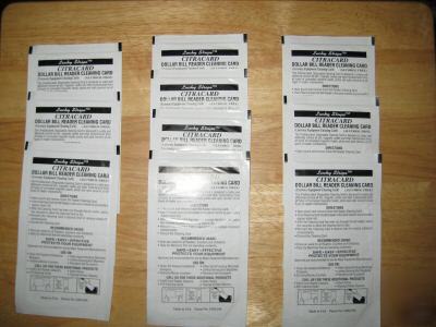 10 dollar bill acceptor validator cleaning cards