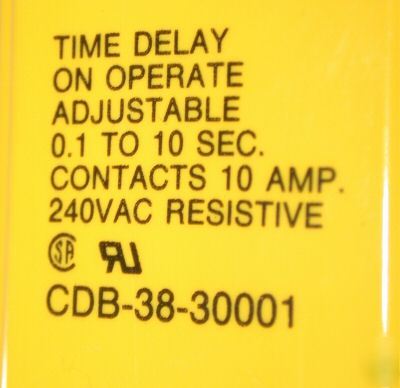 10 potter & brumfield timer .1 - 10 seconds cdb-38