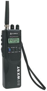 Cobra handheld cb radio w/weather, # hh 38 wx st