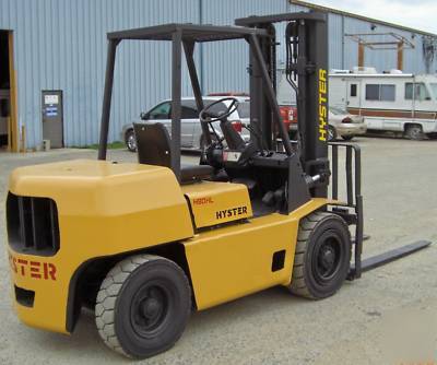 Hyster 8,000#, 8000# pneumatic tired forklift, gas