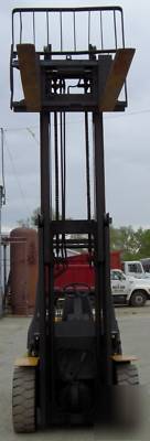 Hyster 8,000#, 8000# pneumatic tired forklift, gas
