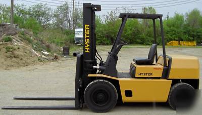 Hyster 8,000#, 8000# pneumatic tired forklift, gas