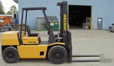 Hyster 8,000#, 8000# pneumatic tired forklift, gas