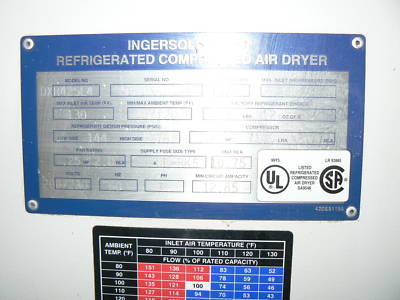 Ingersoll rand duplex rotary screw compressor system 