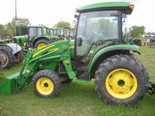 John deere 4720 compact tractor, cab, loader, 105 hours