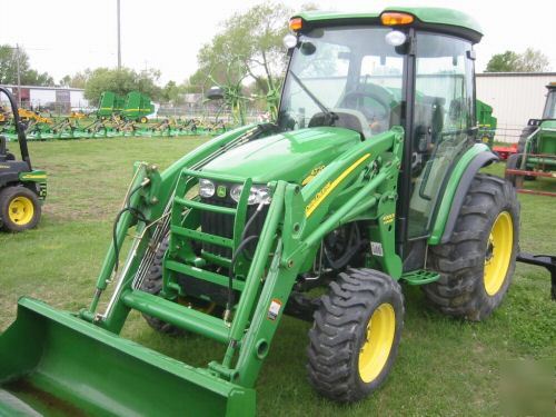 John deere 4720 compact tractor, cab, loader, 105 hours
