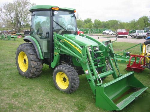 John deere 4720 compact tractor, cab, loader, 105 hours