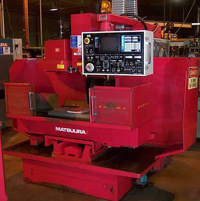 Matsuura MC500V MC500 knee vertical mill vmc w/fanuc