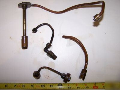 Orig hit miss gas engine fuel check valves steam oiler
