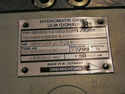 Rexroth hydraulic hydrostatic transmission pump - nos