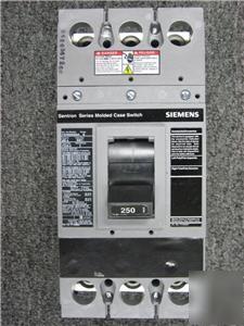 Siemens sentron molded case breaker FXD63B250L