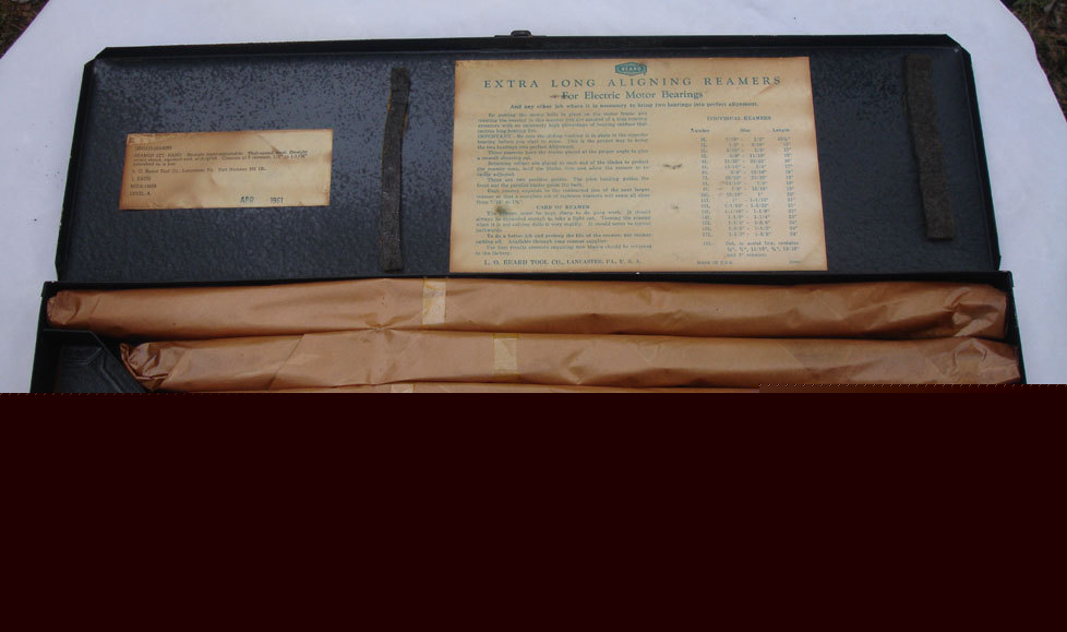 Beard long aligning reamers reamer set nos