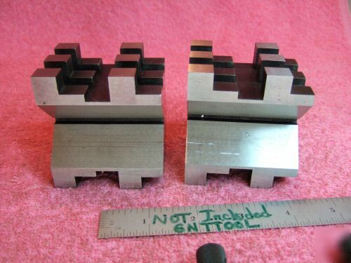Brown&sharpe 750 b matched pair v-block hardened mint 