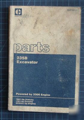 Cat caterpillar 235B excavator parts manual 235-b