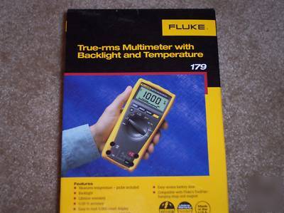 Fluke 179 true-rms multimeter with backlight and temp.