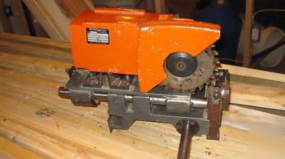 Hol-zer industrial cut-off saw w/custom rail/bosch air