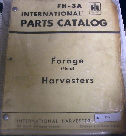 Ih international forage harvester parts catalog manual