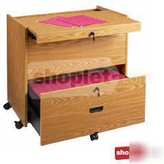 Lorell mobile cabinet file 3112X20X3214 medium oak