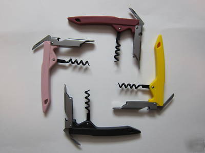 Lot of 4 waiter's corkscrew wine bottle openers