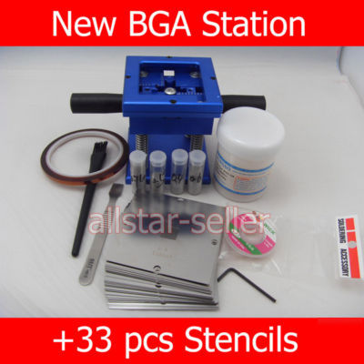 New bga rework reballing station +33 stencils template