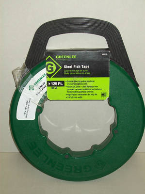 New greenlee 438-10 steel fish tape 125' x 1/8