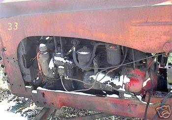 Old vintage massey harris 33 diesel tractor 