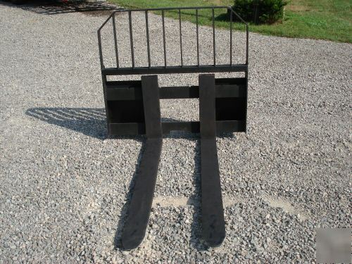 Pallet forks fit bobcat case most skid steer loaders b