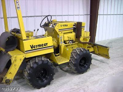 Vermeer v 430 a trencher no backhoe no 