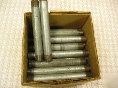 20 galvanized steel nipples Â½