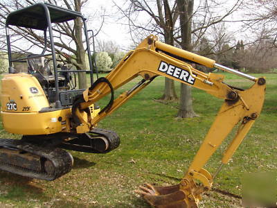 2005 john deere 27 c zts mini excavator 1315 hours