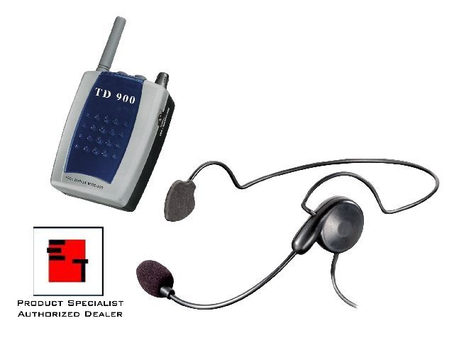 3-person eartec TD900, wireless intercom system