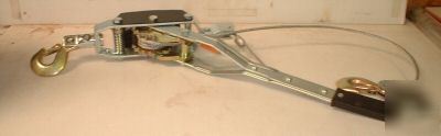 4 ton heavy duty deluxe power puller comealong 2 hook