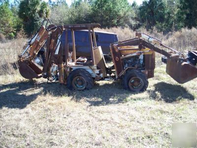 4X4 backhoe with extend a hoe and perkins diesel