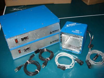 Dymax 5000EC flood light source w/ 2 power supplies 