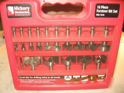 Forstner bit set, 16 piece forstner bit set, bit case
