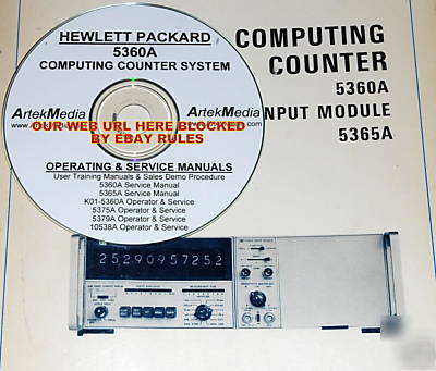 Hp 5360A 5365A 5375A 5379A 10538A ops-serv 7-manual set