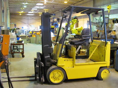 Hyster E80XL forklift hi-lo w/ freelift