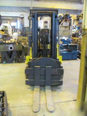 Hyster E80XL forklift hi-lo w/ freelift