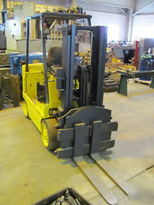 Hyster E80XL forklift hi-lo w/ freelift
