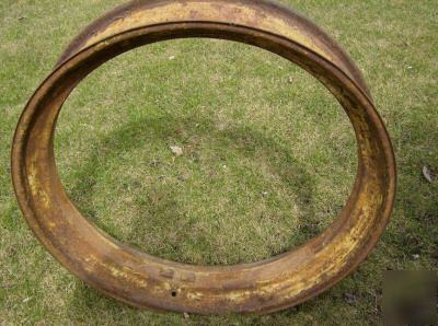 John deere jd a b original rear rim #2