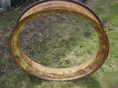 John deere jd a b original rear rim #2