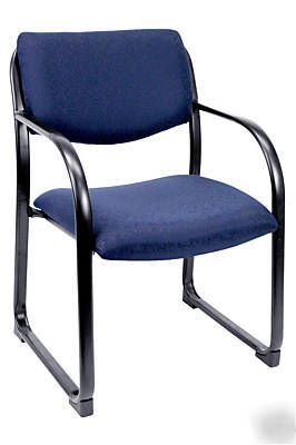New essex guest/side chair steel frame fabric back&seat