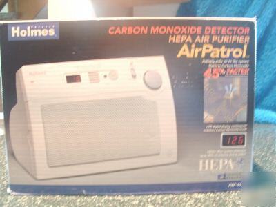 New holmes carbon monoxide detector &hepa air purifier 