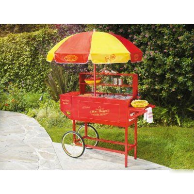 New retro style carnival hot dog vending stand cart 