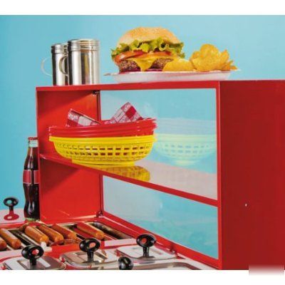 New retro style carnival hot dog vending stand cart 