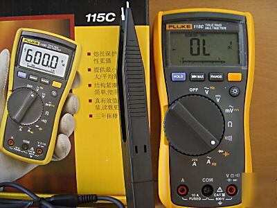 New true rms fluke 115C multimeter - free smd tweezer