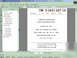 Westinghouse sa-136 arc welder service, parts manual cd