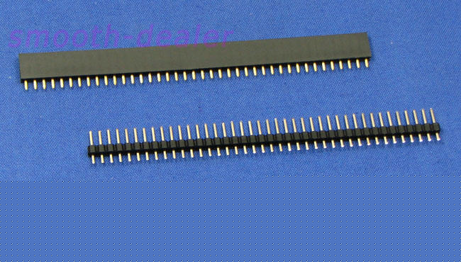 50X male + 25X female 40 pin single row square headers