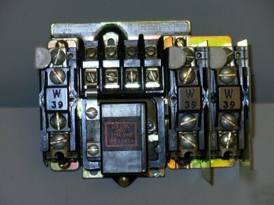 Allen bradley 509-T0D starter & overload relay W39 