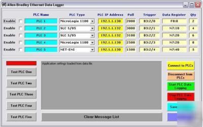 Allen bradley ethernet plc data logging vb source code 